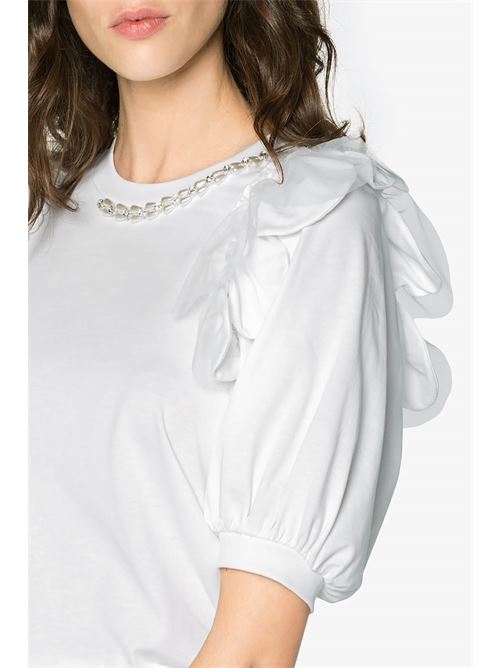 T-shirt con maniche a smerlo SIMONE ROCHA | TS197B0553